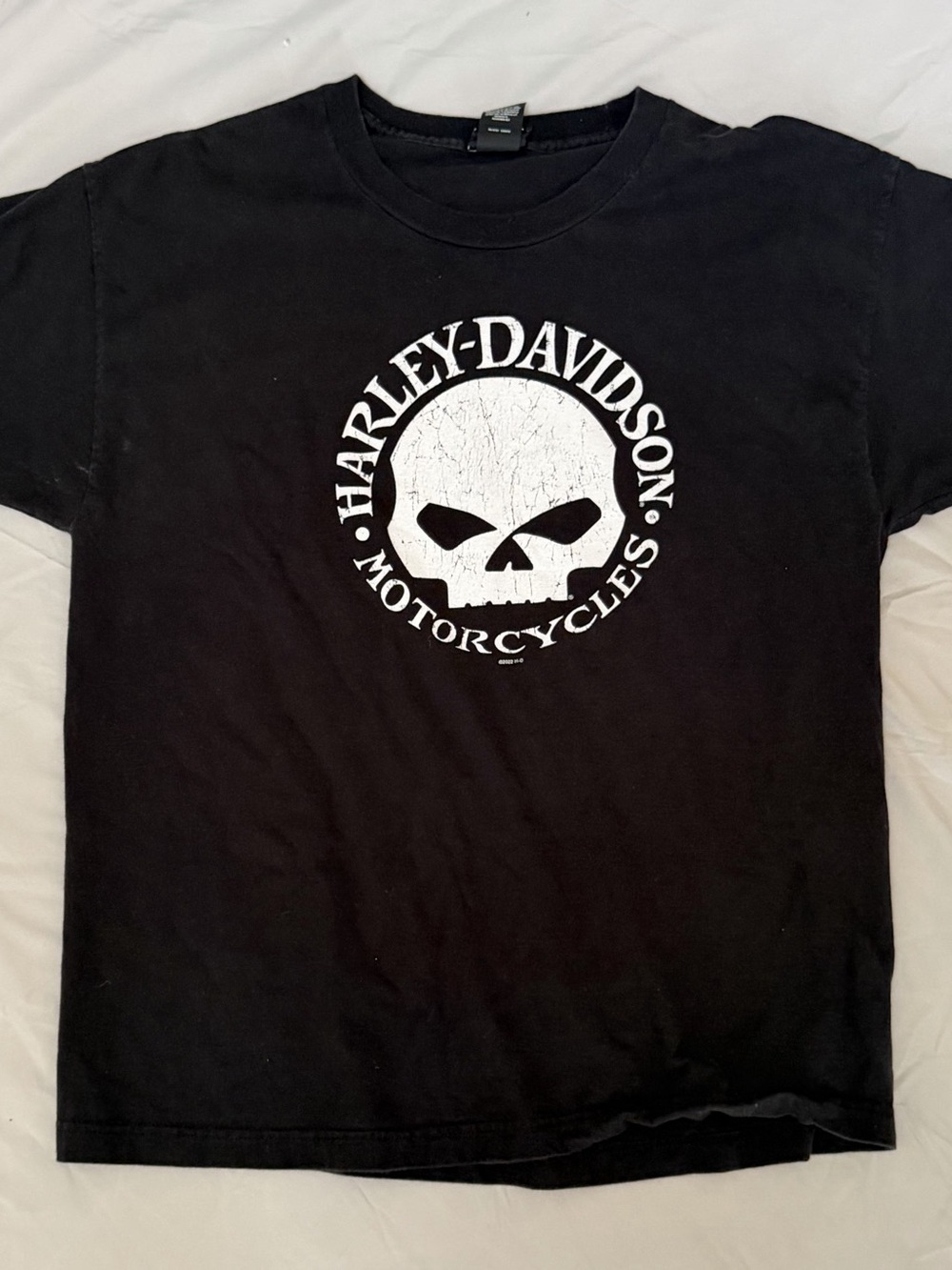 Harley-Davidson Hampton Roads Yorktown Virginia Skull Graphic Tee Black XL